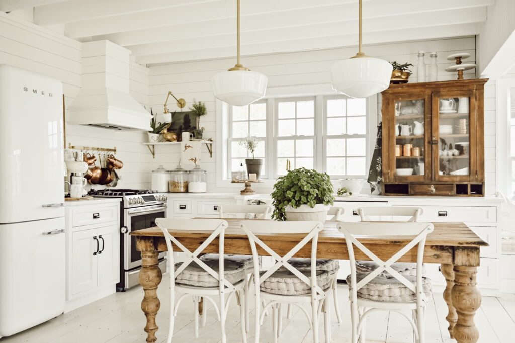 Kitchen Island into Dining Room